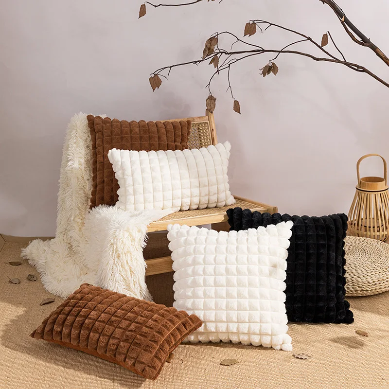

Nordic Stripes Cushions Succulent Luxury Vintage Rectangle Living Room Cushion Sofa Kawaii Cojines Home Decorations Minimalist