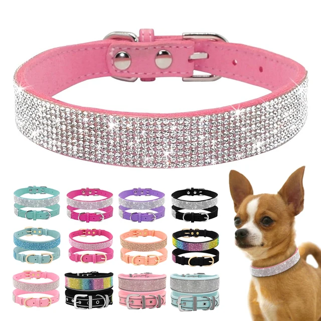 JimAndAlice Strass Chien Chat Accessoires Collier Pet Chihuahua Chiot  Chaton Collier Collier pour Petits Chiens Moyens Chats Carlin Yorkshire :  : Animalerie