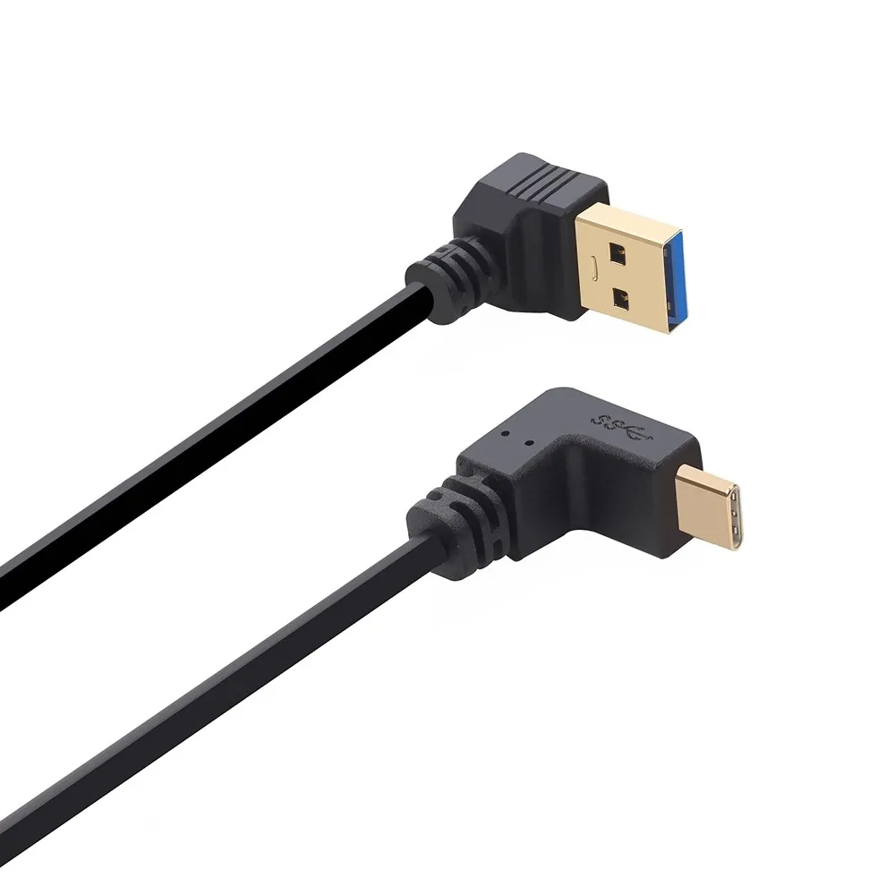 High-Speed USB 3.0 Type A to C Angled Extension Cable
