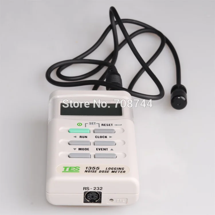 

TES-1355 Noise Dose Meter Exposure Time/Sound Level Meter Range 70-140dBA RS232