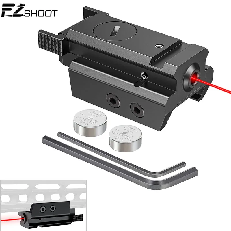20mm Red Dot Laser Sight Fit Handgun Gun Rifle Tactical Standard Picatinny Rail for Pistol