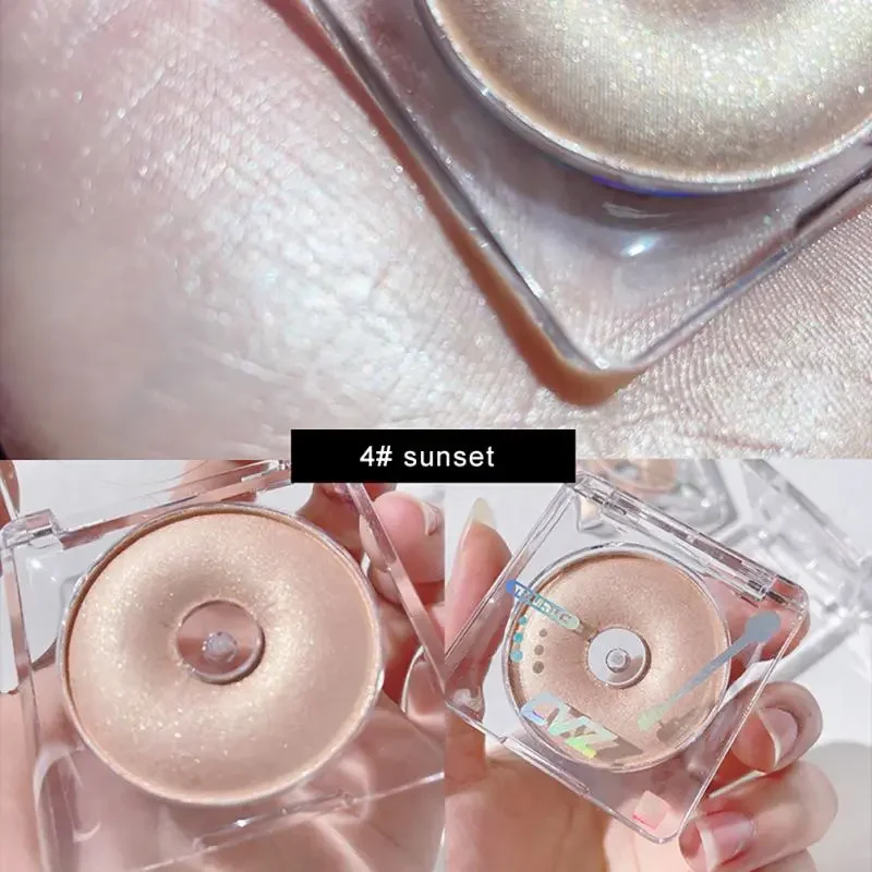 Facial Highlighting Powder Single Color Palette Facial Contour Highlighting Makeup Long Lasting Waterproof Glow