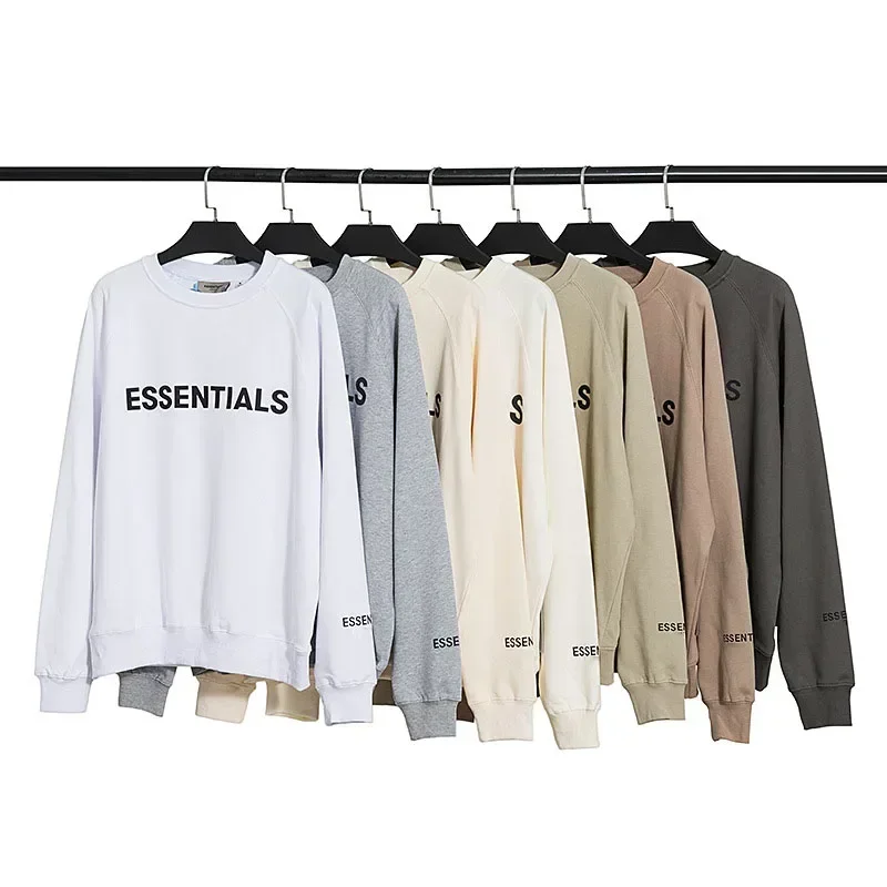 

Essentials New Men's Sweatshirt Silicone Lettered Hoodie Fashion Brand Oversized Hip Hop Unisex Cotton Pullover