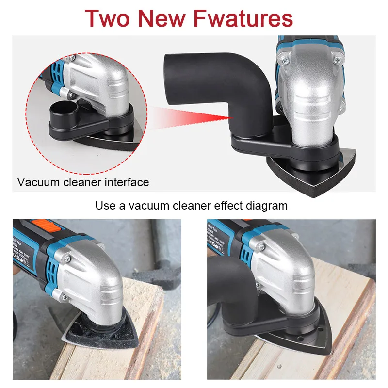 NEWONE Multi-function Power Tool Electric Trimmer Renovator Saw 500W Cutter Oscillating Tool With Handle Multi Purpose Blades 4