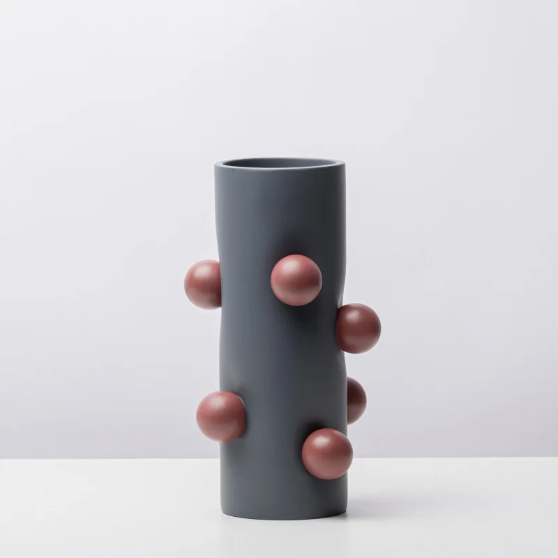 Creative Resin Vase Geometric Ball Vase Floral Arrangement Accessories Terrarium Flower Vase Pot Home Decoration Accessories 2
