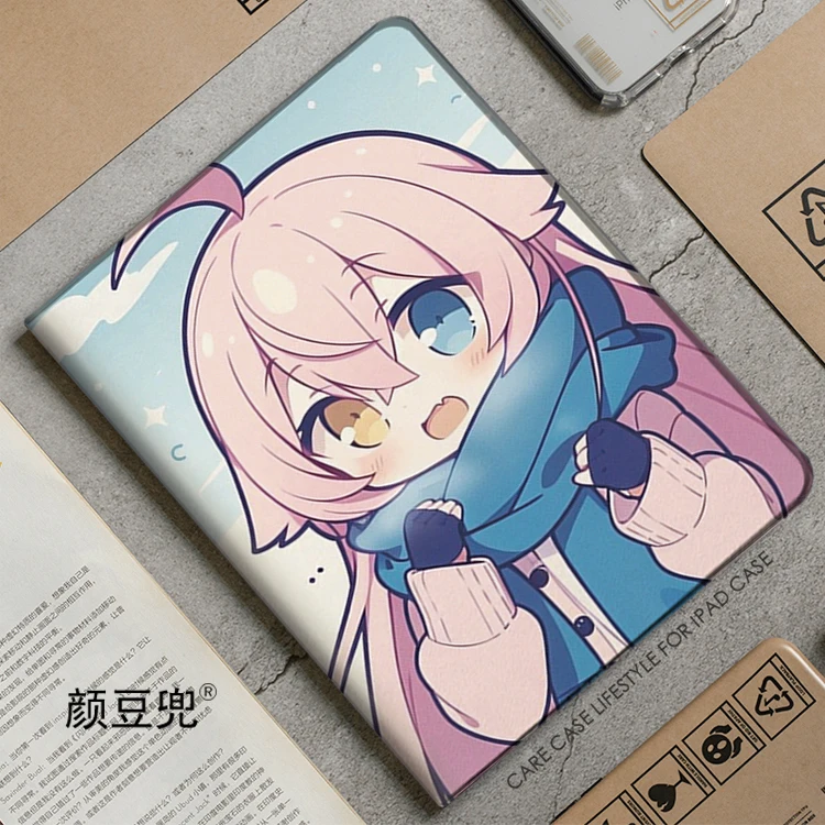 

Blaues Archiv Takanashi Hoshino Anime Galaxy Tab S7 Fe 11 im Jahr 2021 S6 Fall SM-T220/T225 dreifach gefaltete Stand abdeckung