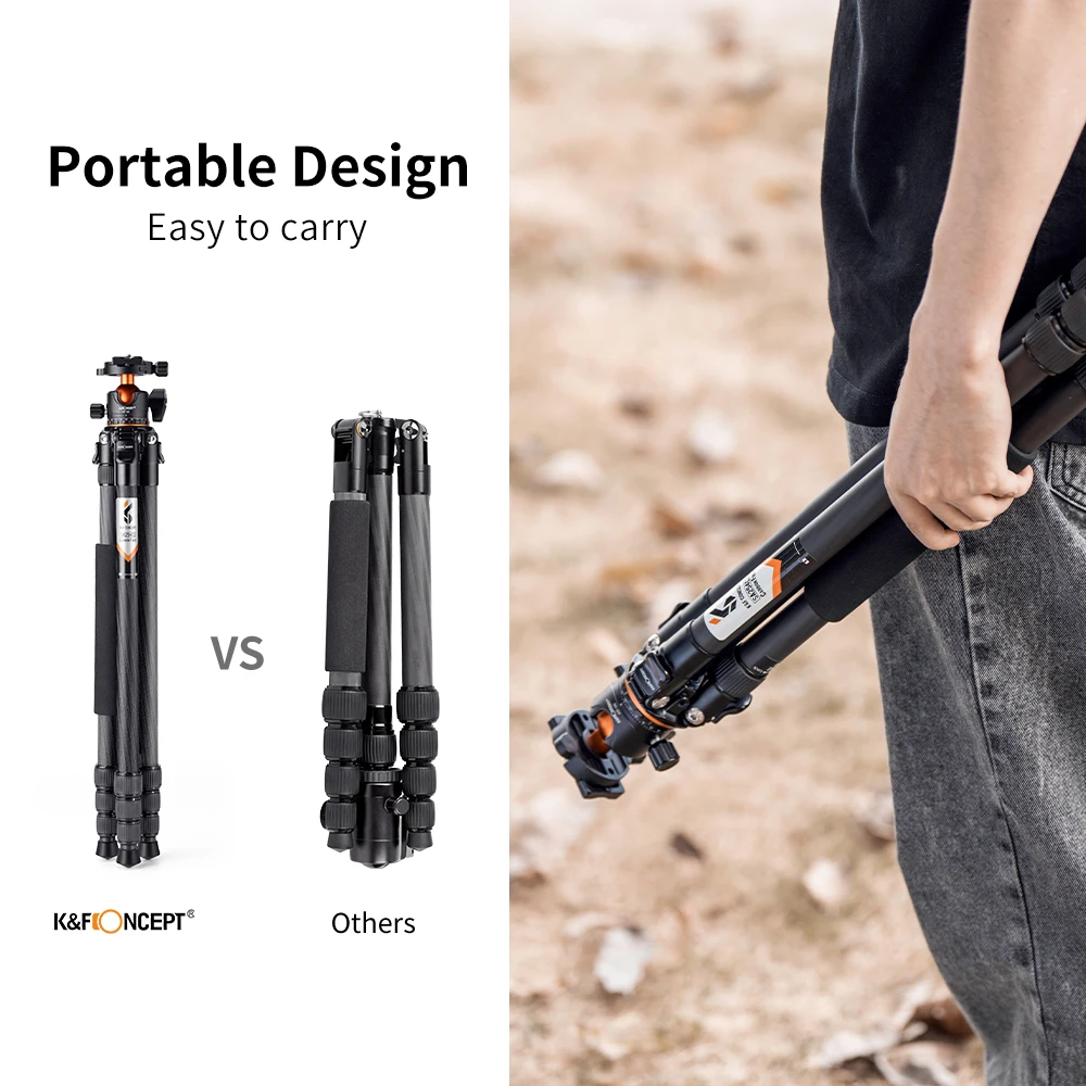 K & F  ź  ī޶ ﰢ,  ī޶  ﰢ, SA254C2, ִ  70 ġ, 177cm, 15kg, 33.07lbs 