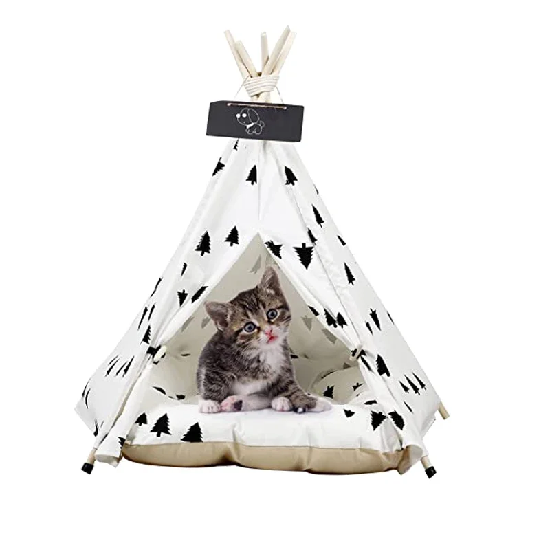 

Палатка woden для домашних питомцев, складная деревянная палатка для собак и кошек