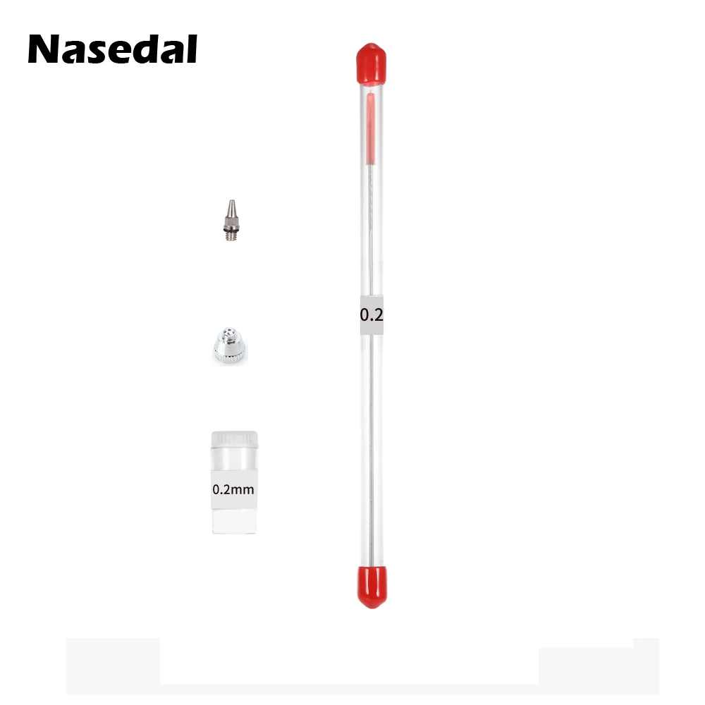 0.2mm 0.3mm 0.5mm Airbrush Nozzle Needle Cap Replacement for Airbrushes