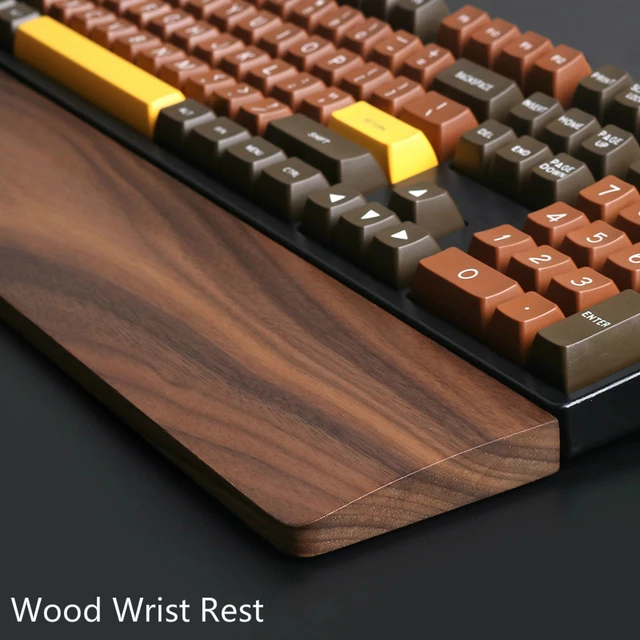 Clavier mécanique en bois pour ordinateur portable, repose-poignet