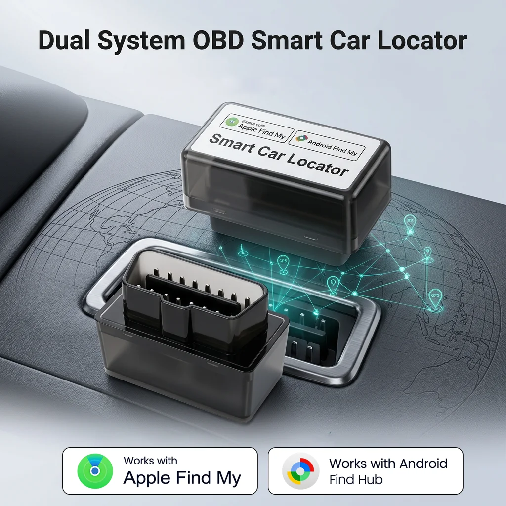 Localizzatore GPS OBD Smart per Auto, Anti-smarrimento, Compatibile con Apple Find My e Google Find Hub