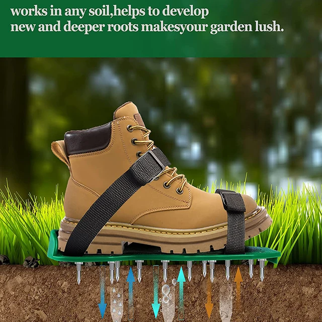 Fű Tüskés Kertészkedés Sétáló Gyep Szandál, Síros Tüskekcipő, Körömcipő Körömfajtáv Udvari Kerti Szerszám - Image 4