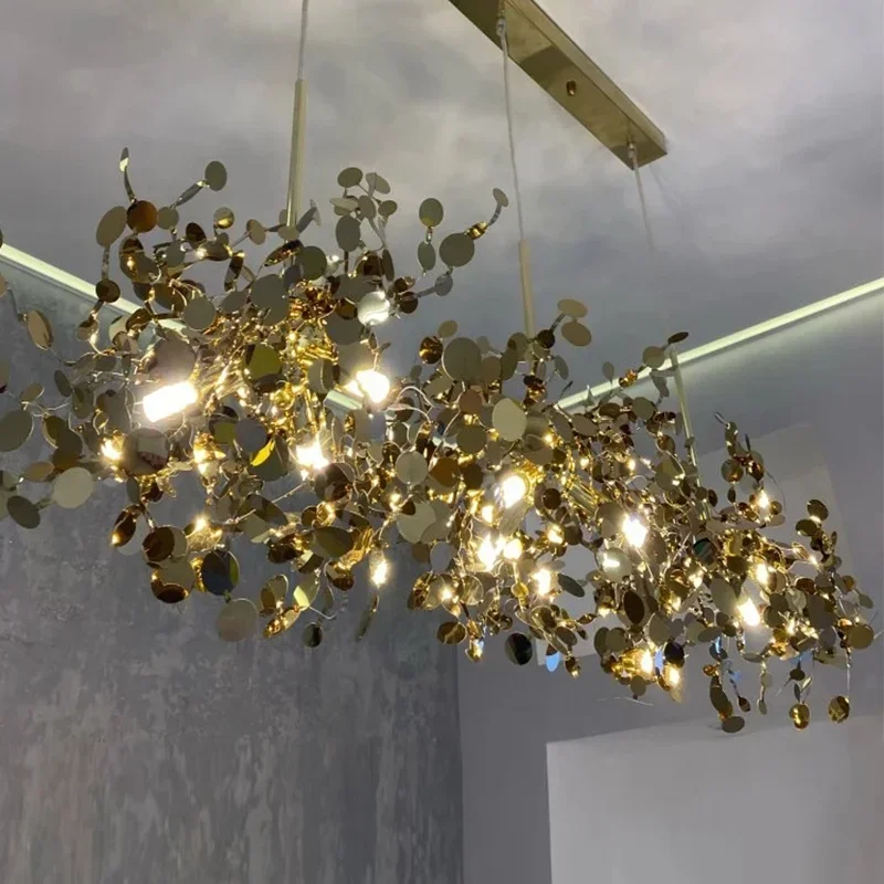 Modern Led Pendant Light Stainless Luminaire Steel Shade Dining Living Room Hotelhome Hanging Lamp Loft Indoor G9 Light Fixture pendant lights pendant lamp