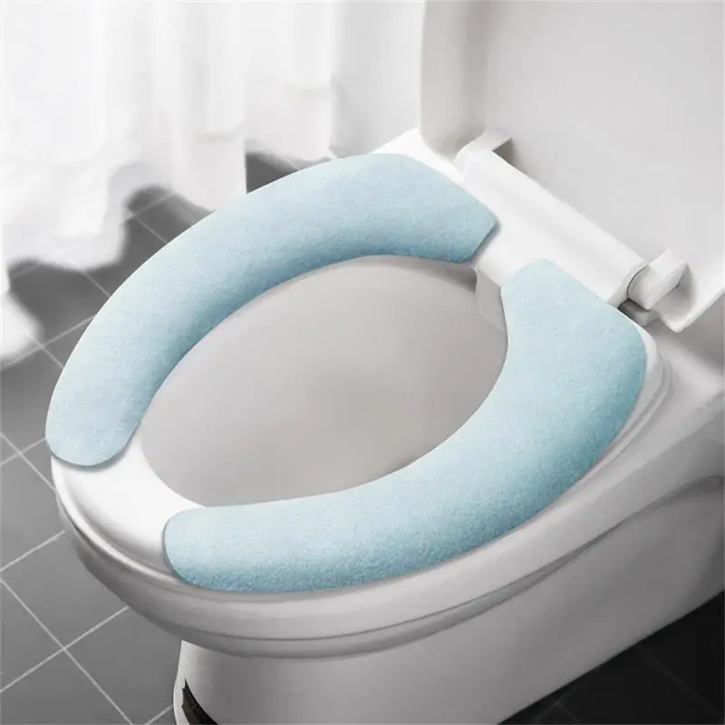 1 Pz Coprisedile Universale Per Wc Soft Wc Paste Toilet Sticky Seat Pad Lavabile Scaldino Per Bagno Coperchio Del Sedile Cuscino Solido