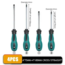 4 - Piece Magnetic Insulated Screwdriver Set - Multipurpose Hand Tools (Set 1)