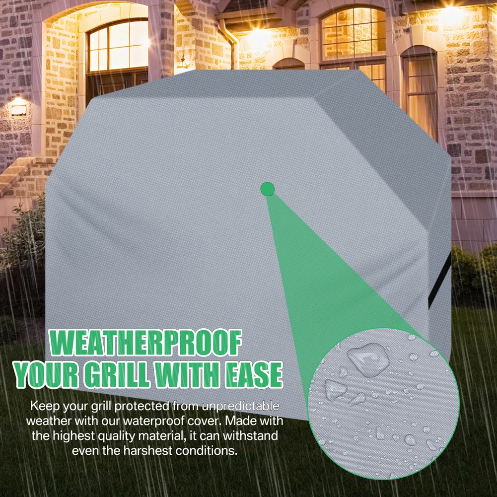 147x61x122CM BBQ Cover Gas Barbecue Cover for Weber BBQ Char Broil Outback Waterproof Heavy Duty UV Resistant Barbecue Covers grill cover