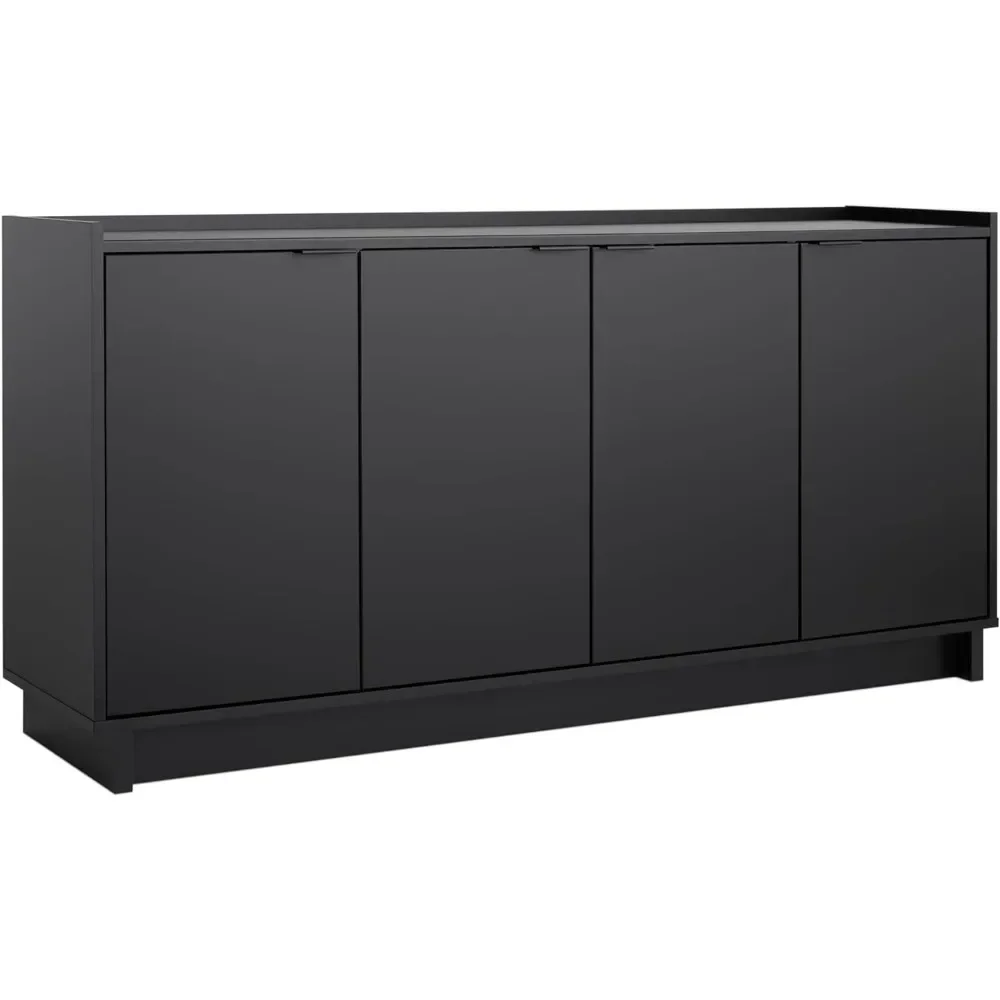 60" W X 30" H X 16" D Cupboard for Kitchen Furniture Sideboard Storage Cabinet Simply Modern 4 Console Table Doors and Shelves