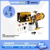 DEKO HVLP Spray Gun with LED Light & 3 Nozzle 1200ml Large Capacity High Power Electric Paint Sprayer for Home DIY 1