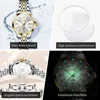OLEVS 3620 Womens Watches Original Brand Elegant Fashion Quartz Wirtwatch For Ladies Waterproof Luminous Diamond Scale Reloj 3