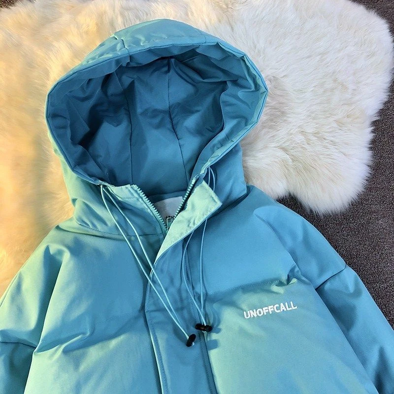 2022 New Women Winter Down Jacket Fashion Long Sleeve Cotton-Padded Tops Coat Solid Loose Casual Outdoor Snow Parka Lady Outwear