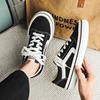 2024 Classic Black Men's Canvas Shoes Comfort Lace-up Vulcanized Shoes Man Skateboard Breathable Canvas Sneakers Men Espadrilles 3