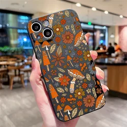 Vintage Maple Leaf & Mushroom Design Soft Phone Case - Motorola Moto G14 (M - C1653T1)