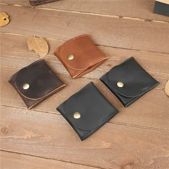 2025 nuovo mini portafoglio in vera pelle portamonete portamonete pochette per auricolari borsa tasca clip auricolari custodia per uomo donna 1