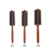 Salon dedicated Hair Brush Boar Bristles Anti-Static for Hair Blow Drying Styling Curly Barber Comb 1