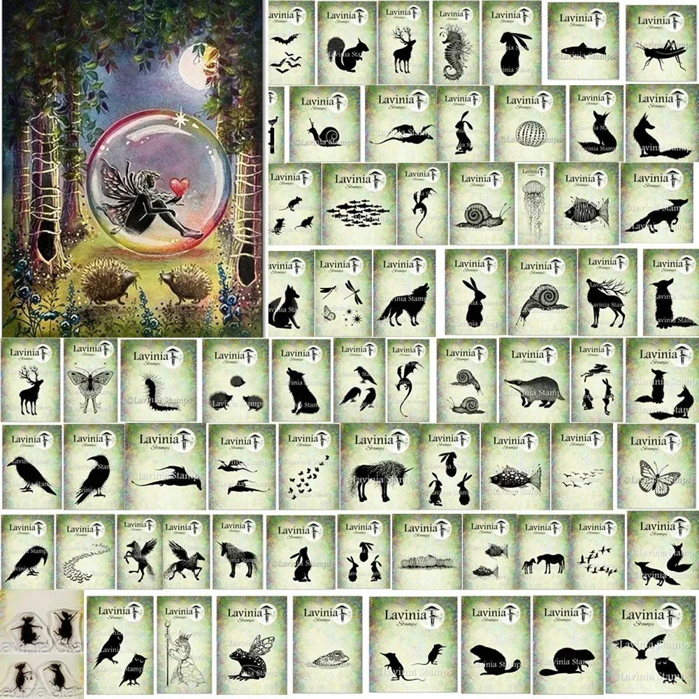 Whimsical Hares Stamps for DIY Scrapbooking Photo Album Embossing Decorative Paper Cards clear stamps scrapbook stamps
