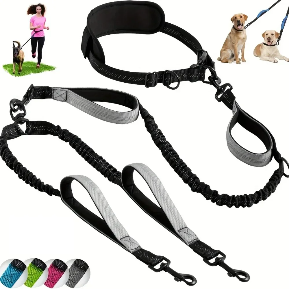 Lead Leash Heavy Duty Double Dog Leash Double Dog Leash Reflective