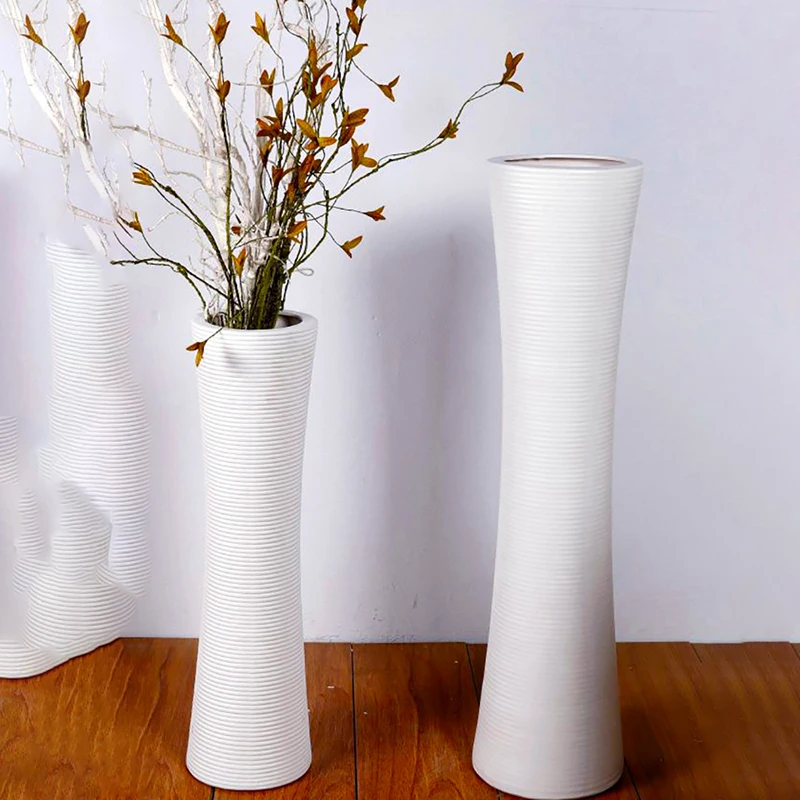 

Plant Pot Grand Ceramic Vase White Flower Aesthetic Hydroponics Floor Vase Luxury Dekoration Wohnzimmer Dekoration Wohnzimmer