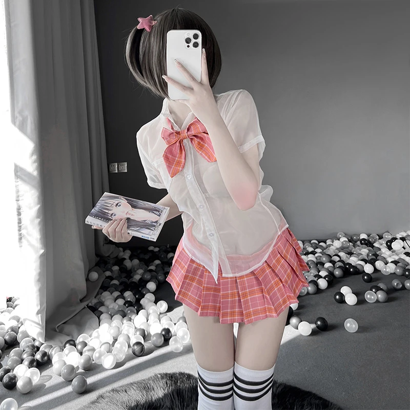 Hot Garl Sex Schoo - Sexy School Girl Uniform Women Student Jk Cosplay Costumes Erotic Lingerie  Top Mini Skirt Outfit Sex Porn Game Role Play Clothes - Sexy Costumes -  AliExpress