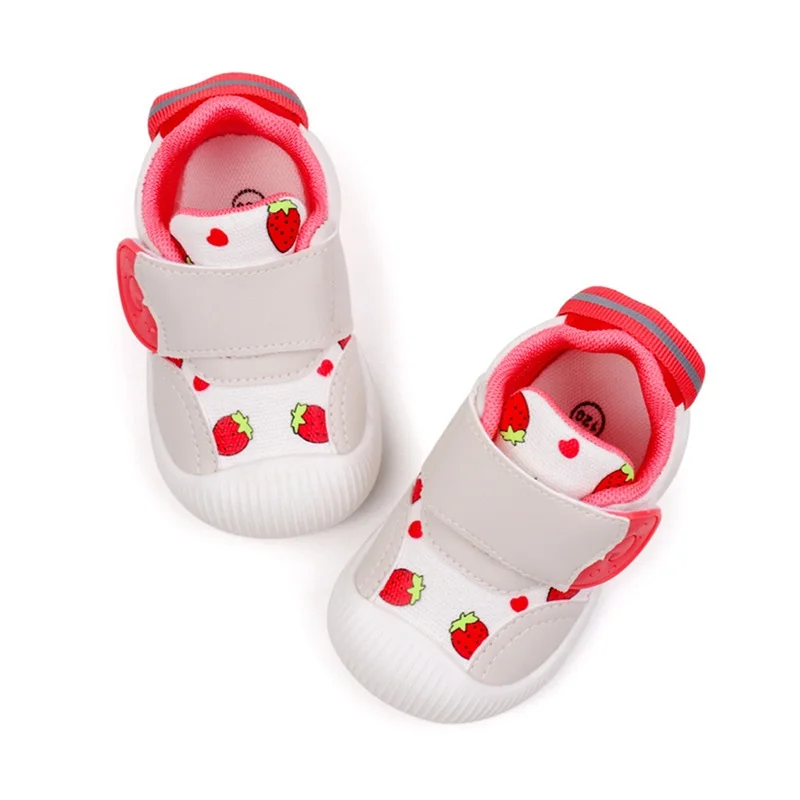 Listenwind Baby Boys Girls Sneakers Cute Contrast Color Mesh Cloth Non-Slip First Walking Soft Sole Shoes