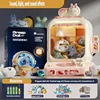 DIY Doll Machine Kids Coin Operated Play Game Mini Claw Catch Toy Crane Machines Music Doll Children Xmas Gifts Toys 1