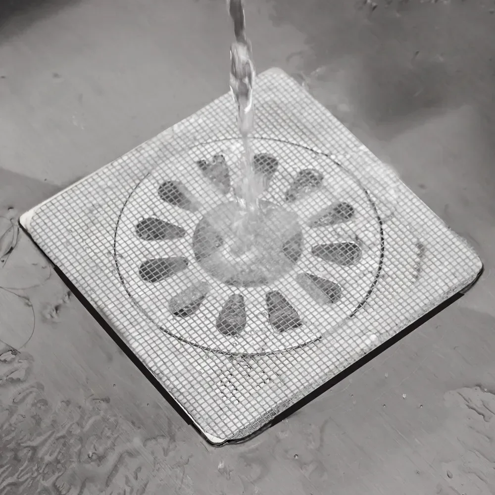 Disposable Hair Drain Catcher Mesh Anti-blocking Filter Floor Drains Sticker Shower Cover Kitchen Bathroom Sink Strainer Stopper sink filter,floor drain sticker,shower drain catcher,hair drain catcher,hair drain filter,floor drain hair catcher,drain hair catcher,floor drain hair filter