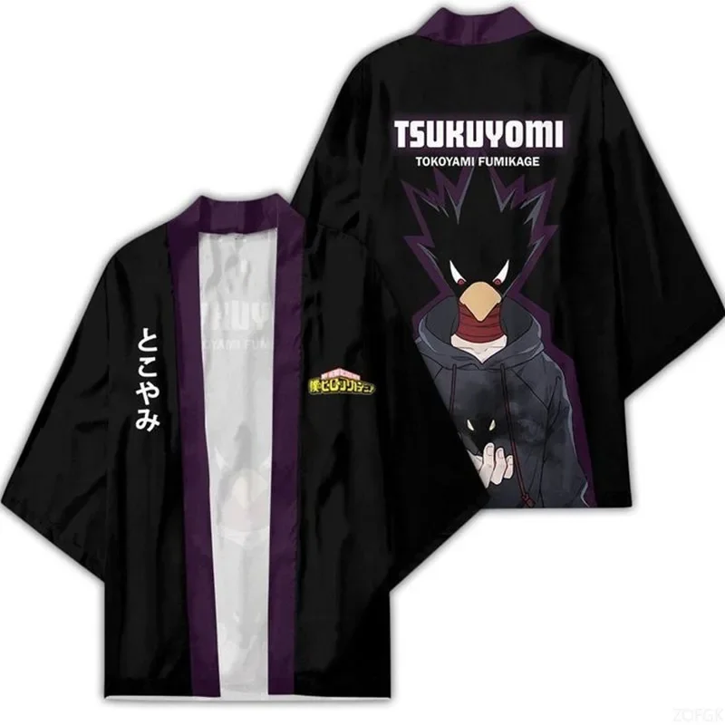 Cosplay-Strickjacken im japanischen Stil, Kimono-Umhänge, mit Federn gewebte taoistische Roben, 3D-Digitaldruckkleidung – Detail 11