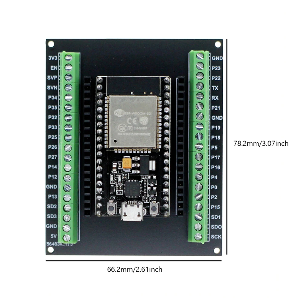 ESP32 개발 보드 마이크로 USB 인터페이스 NodeMCU-32S Lua 38핀 개발 모듈 GPIO 확장 보드 블루투스 호환