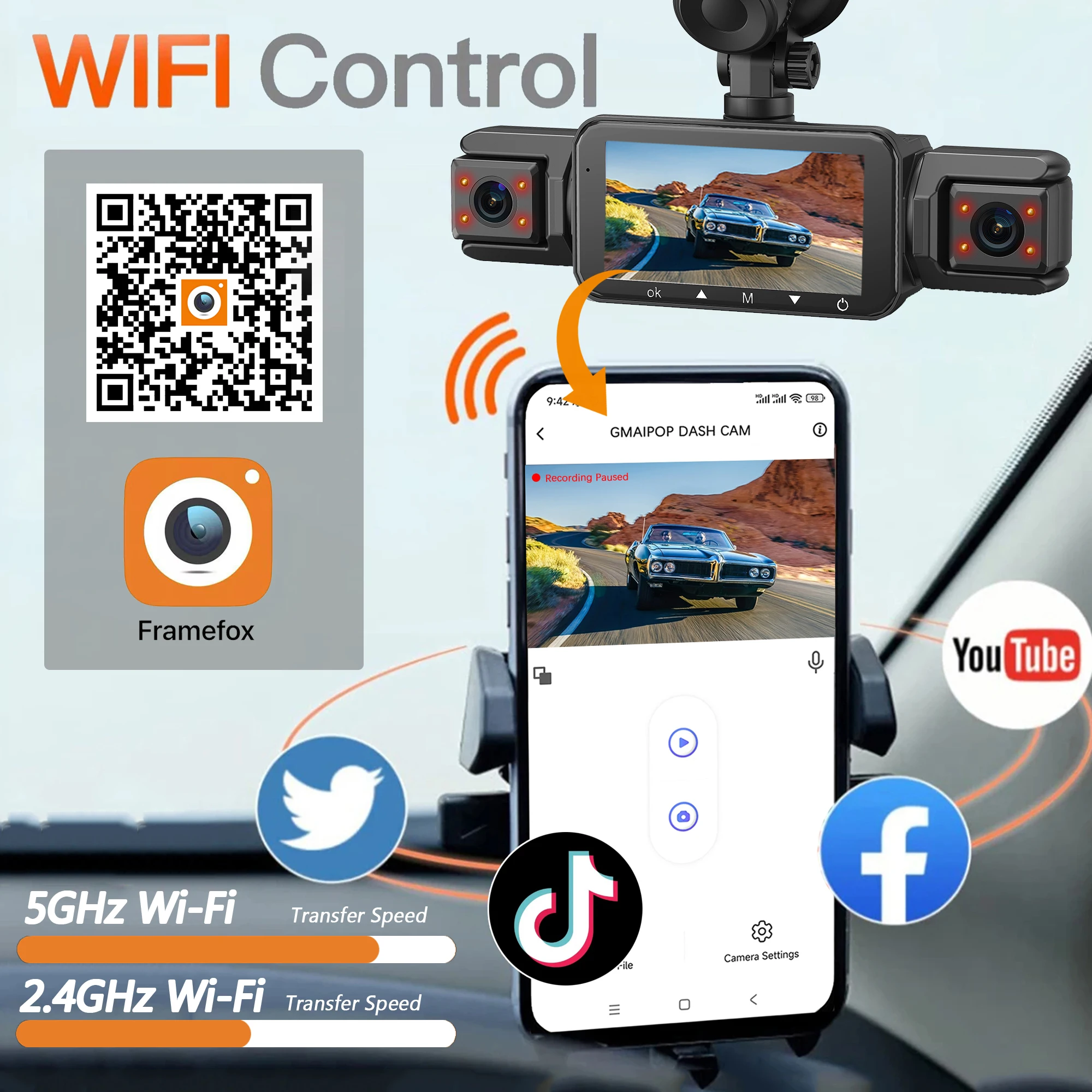 4-Channel Car Dashcam 3