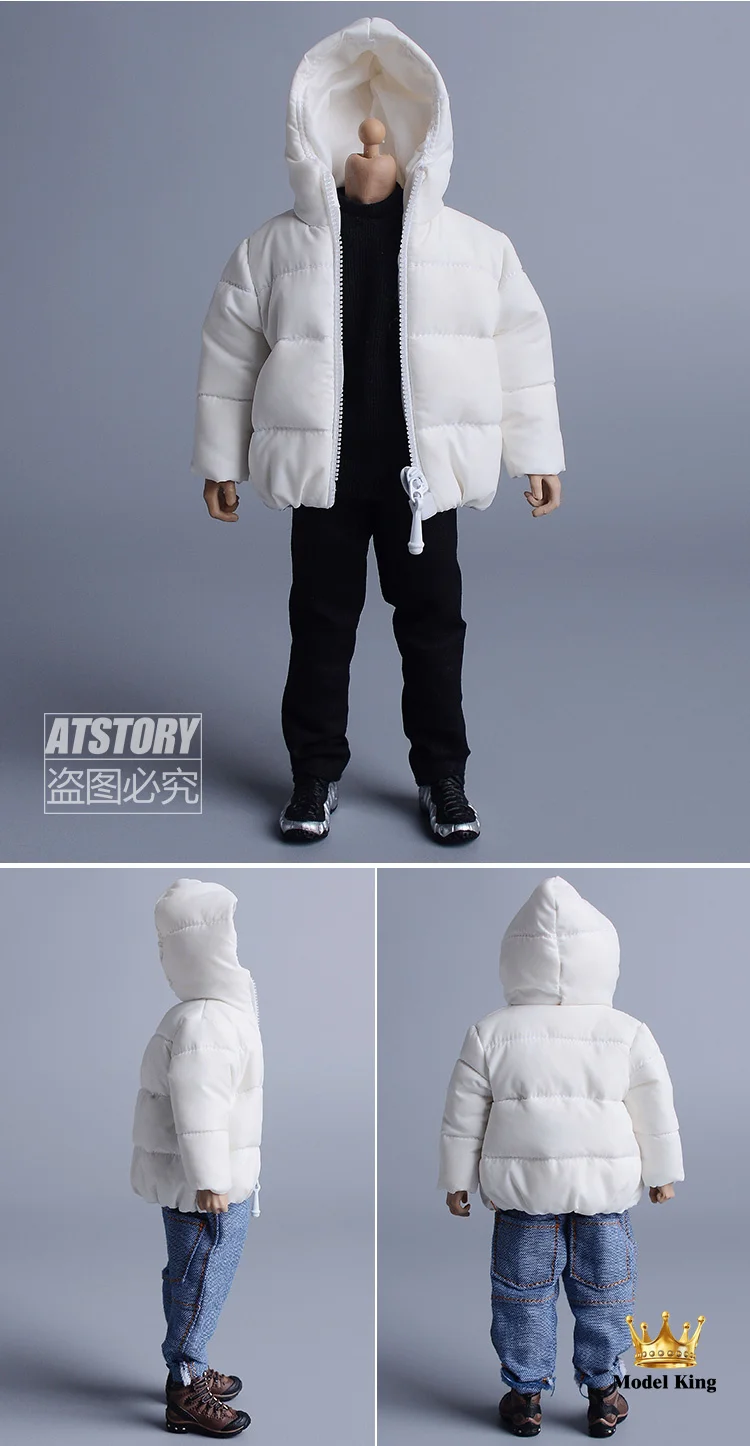 In Stock 1/12 Scale Male Solider True Duck Down Down Jacket