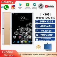 Big Sales Android 7.0 K109 4G Lte Tablets 10'' HD IPS 2GB RAM 32GB Storge MTK6735  A7 Quad-Core 1920x1200 IPS Dual Cameras 1