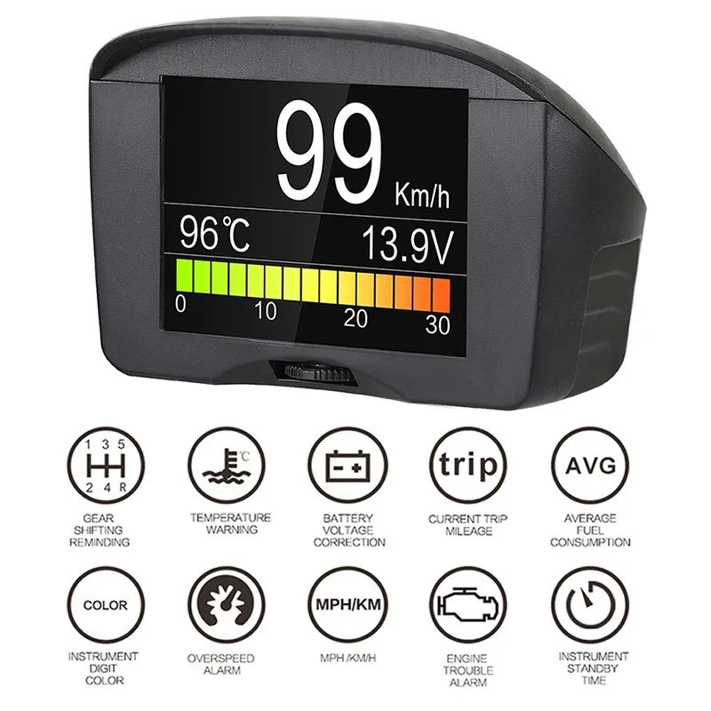 Autool X60 X50 Pro Car Computer Hud Head-Up Display Obd2 Rilevamento Guasti Display Pressione Carburante Speedmeter Voltmetro Temperatu