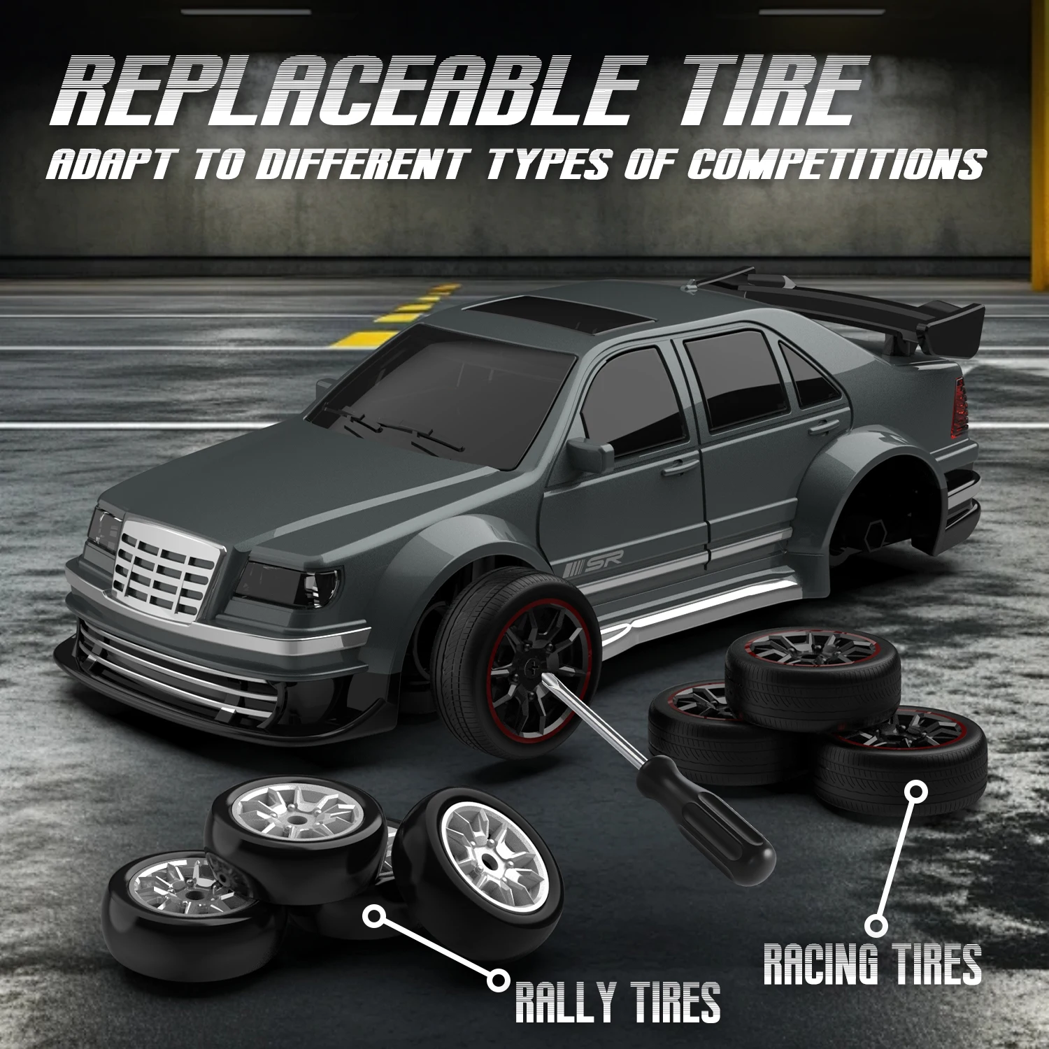 Voiture RC Gyroscope 4WD 20km/h - Dérive & Stabilité - FQD19