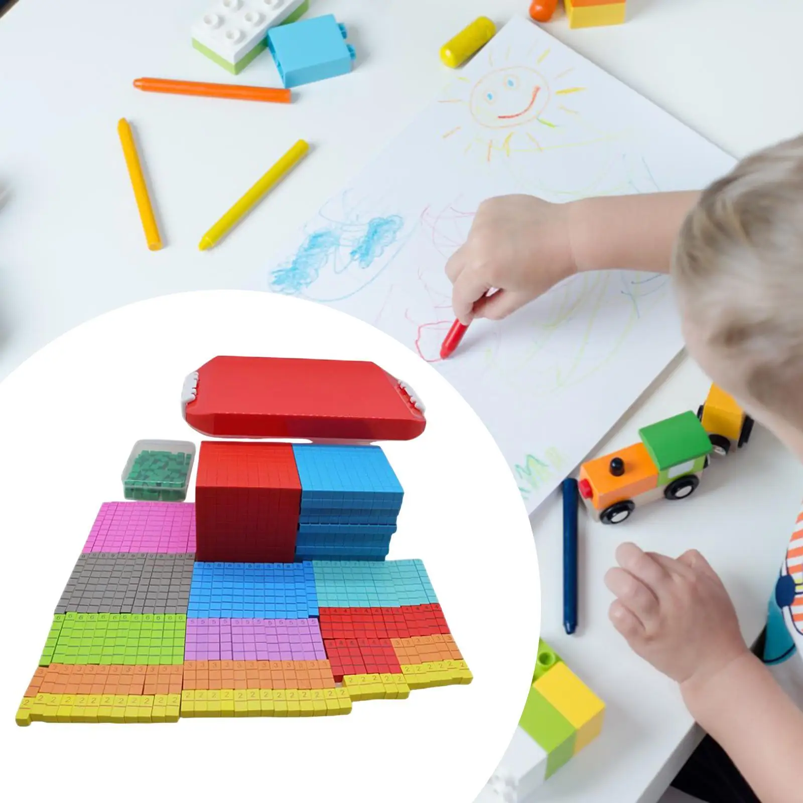254x Base 10 Set Linking Cubes Educational Toys Number Blocks for Boys Girls School Kindergarten Teachers 1ST 2ND 3rd Grade