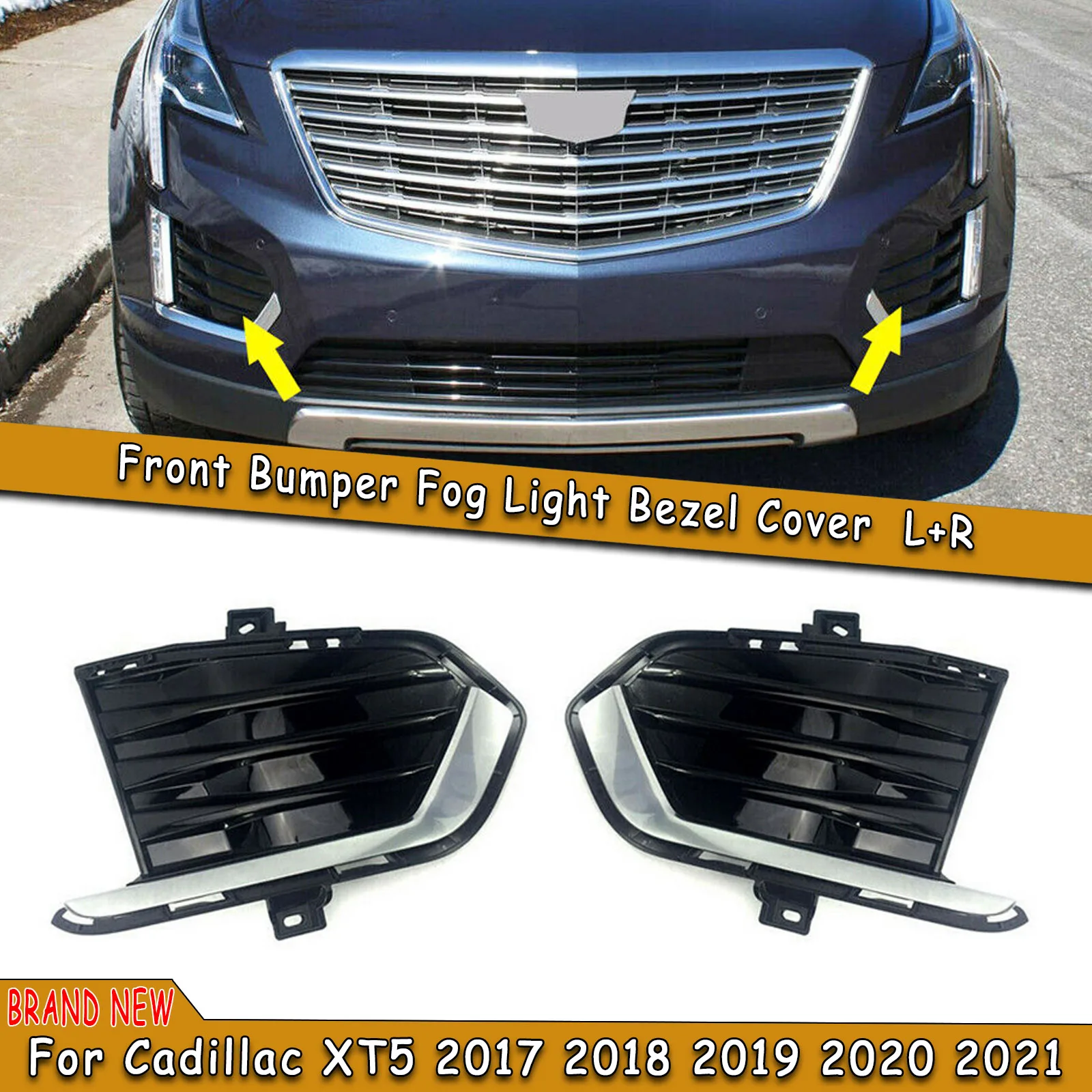 

2 шт., передняя противотуманная фонарь для Cadillac 2017-2021 XT5 AA