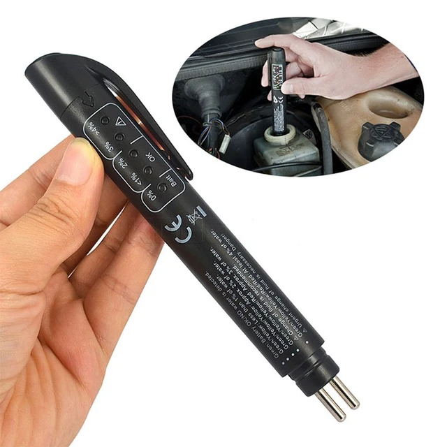 Testeur universel de liquide de frein, outils de Diagnostic précis de  qualité d'huile, indicateur LED stylo de test de liquide, testeur d'huile  de frein automobile - AliExpress