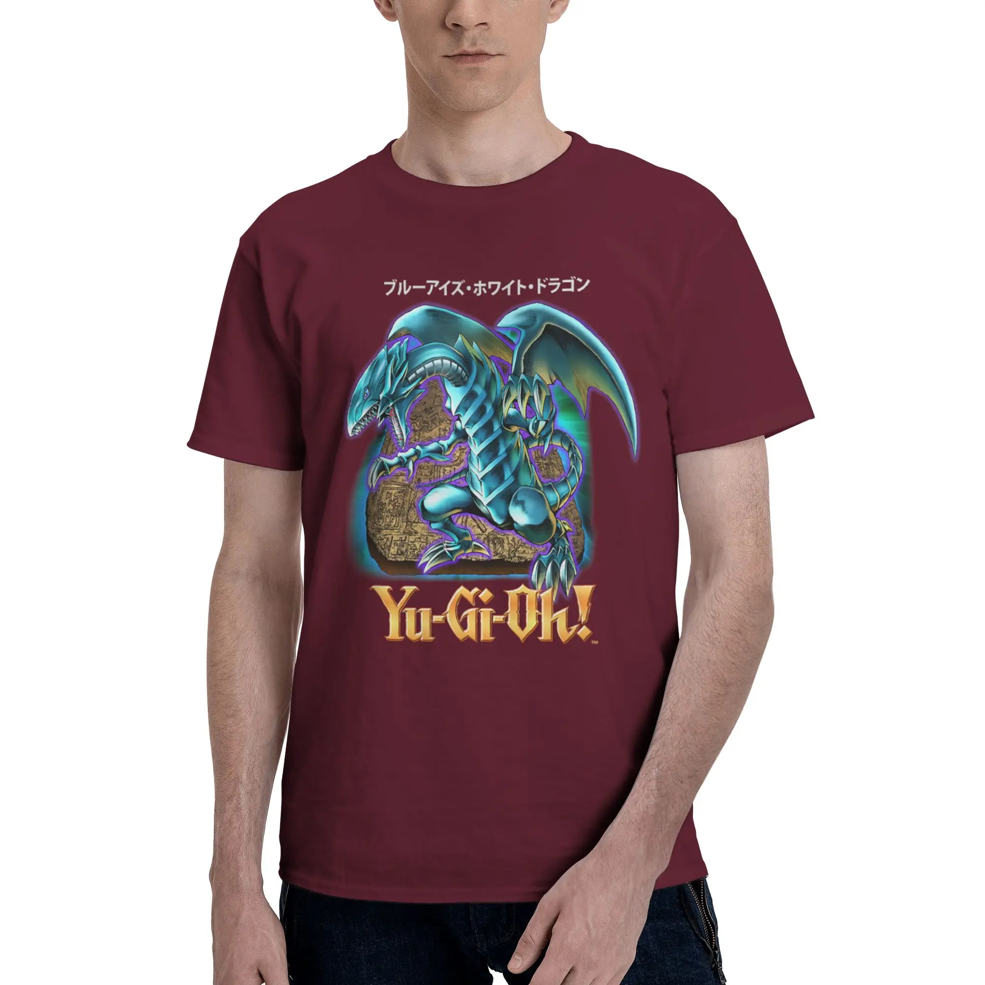 Blue Eyes White Dragon 100% Cotton Graphic T-Shirt