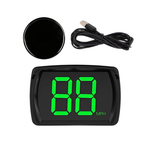 Generic HUD Head up Display Speedometer MPH Universal Plug and Play Auto Accessory for SUV Car Bus Vehicle Electric Scooter