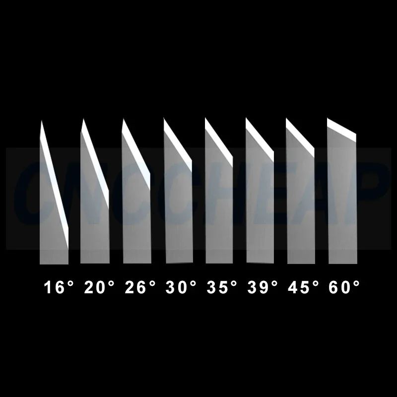 

5pcs Tungsten Carbide Oscillating Knife Blade For AOKE JINGWEI RUIZHOU ZUND Digital Vinyl Cutter Machine 16°-60° Leather Foma