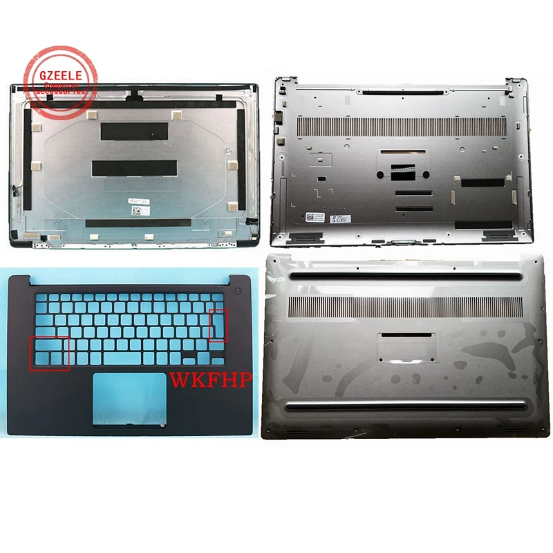 Lcd Voltar Capa Palmrest Case Inferior para Dell Precision 5510 5520 M5510 M5520 para Xps 15 9550 9560 P56f