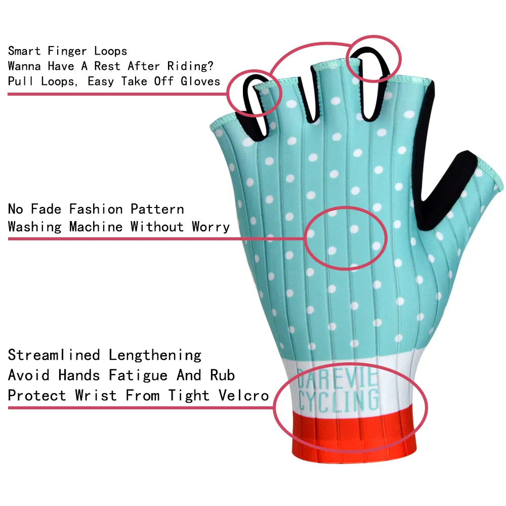 Cycling Gloves DAREVIE AERO Cycling Gloves High Speed Light Soft Breathable Cool Dry Half Finger Anti Slip Bike Gloves MTB Road